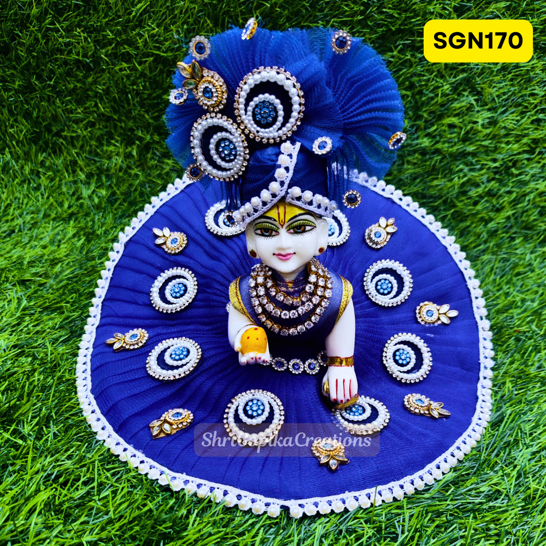 Royal Blue Laddu Gopal Dress