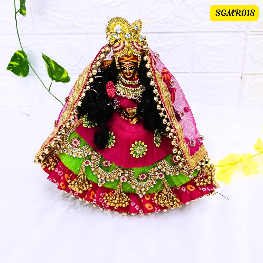 Rani Pink and Green Designer Mata Rani Outfit || SGMR018