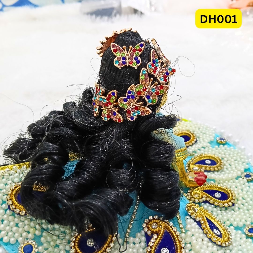 Designer Hair Wig for Laddu Gopal & Radha Krishna - DH001