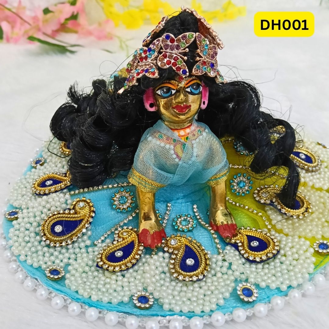 Designer Hair Wig for Laddu Gopal & Radha Krishna - DH001