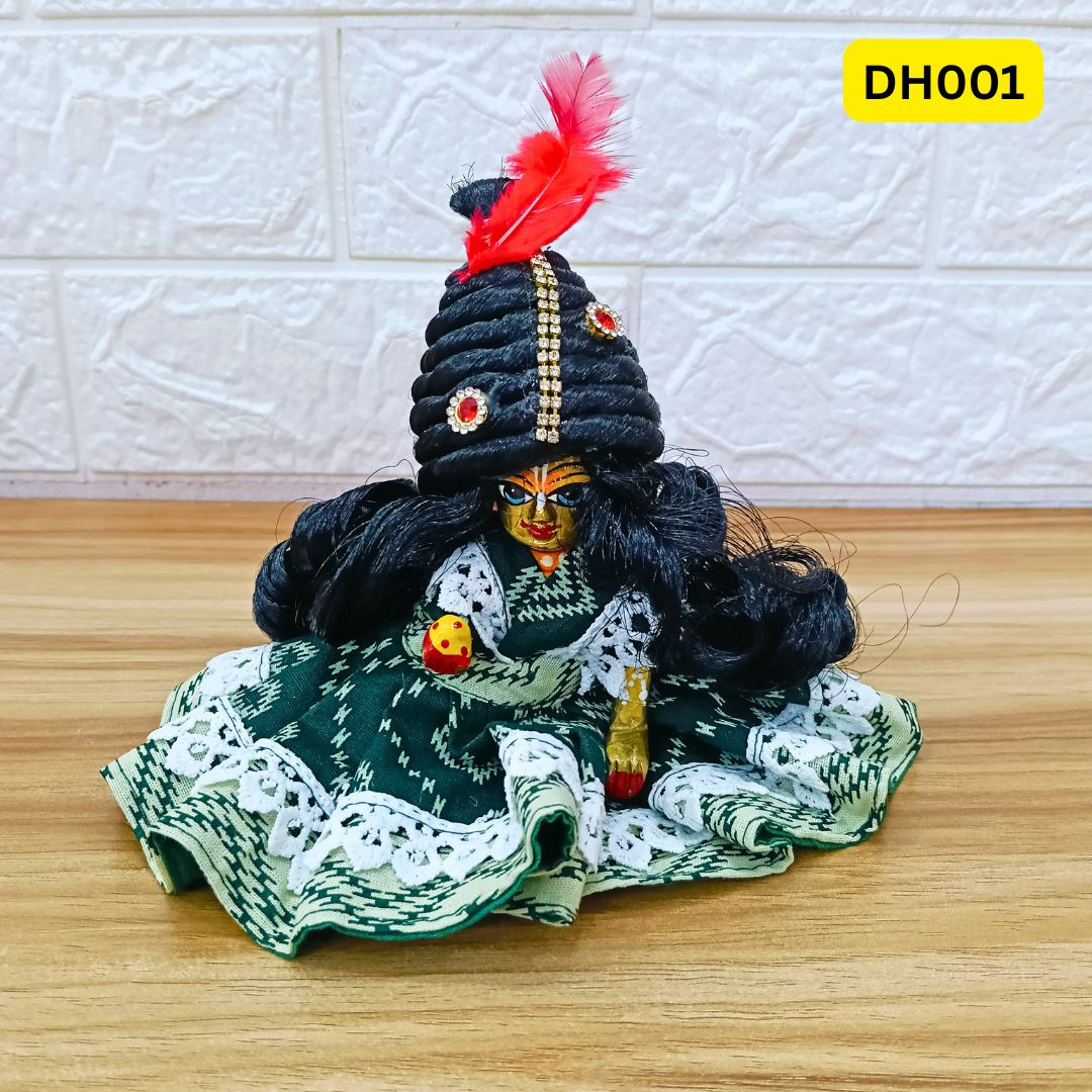 Designer Hair Wig for Laddu Gopal | size- 6 number | DH001