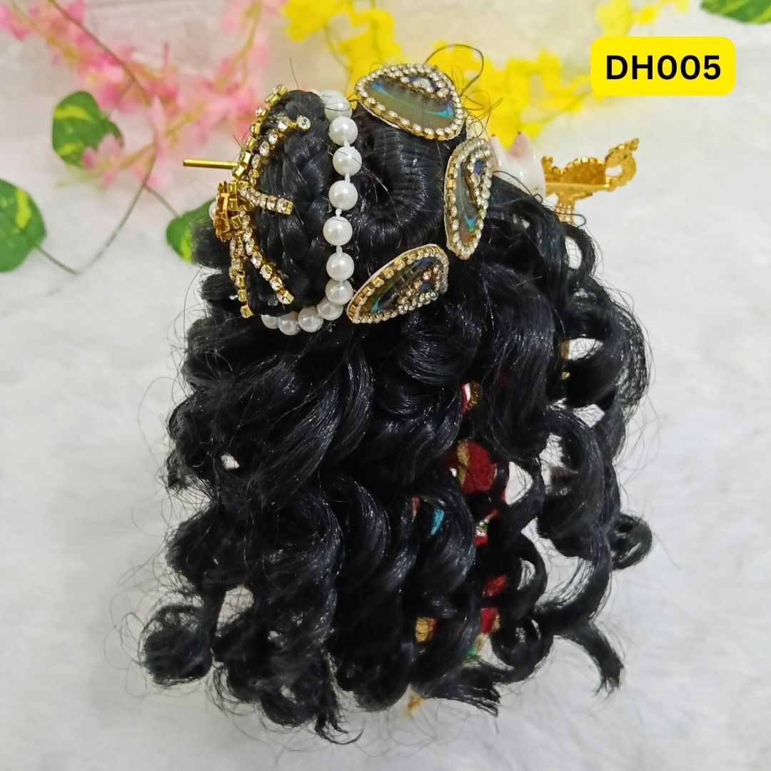 Designer Hair Wig for Radha Krishna - DH005