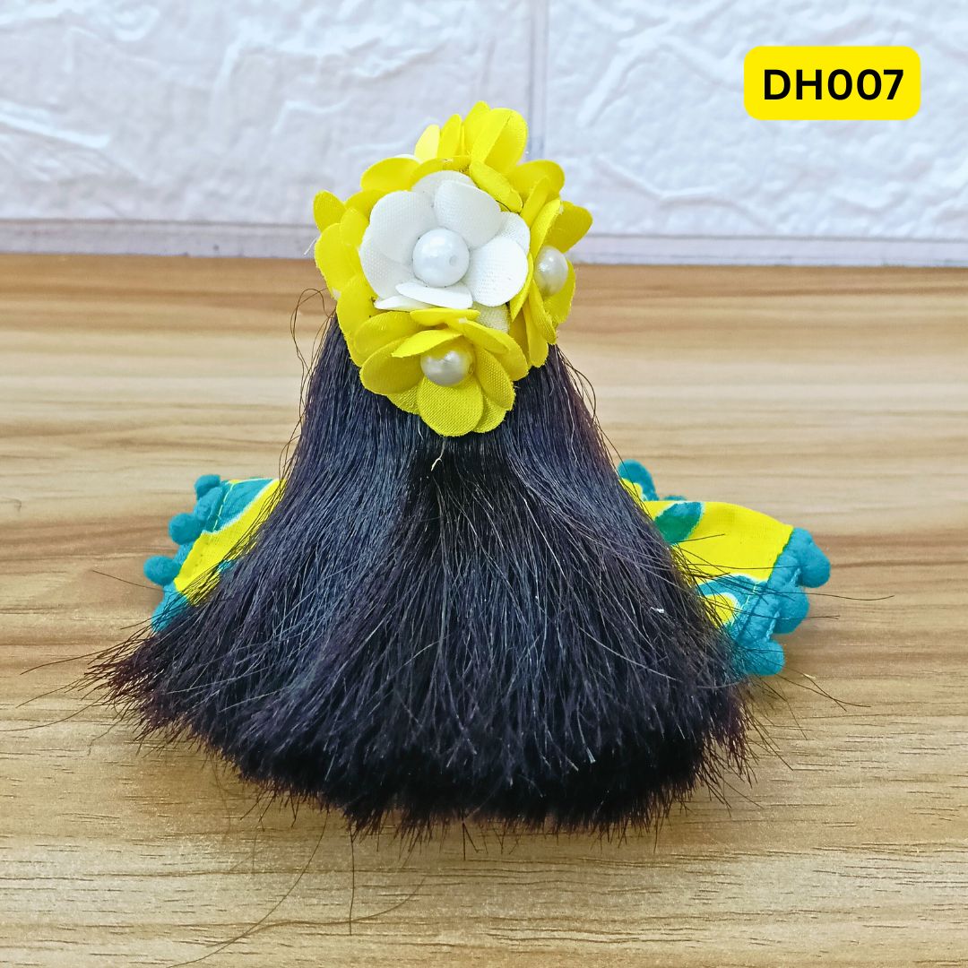 Designer Open Hair Wig for Radh Rani ji | size- 2 Number | DH007