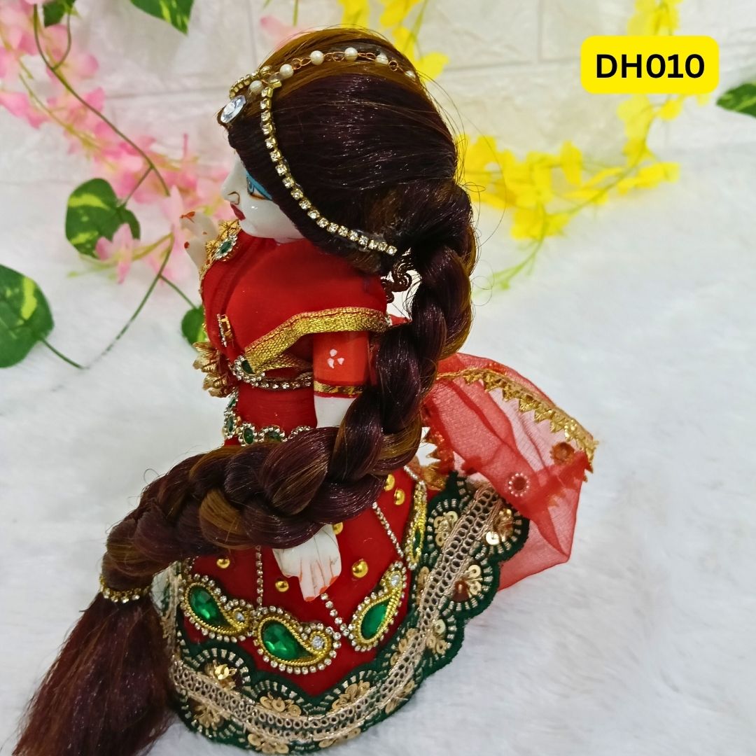 Designer Highlighted Hair Wig Chhoti for Radha Rani - DH010