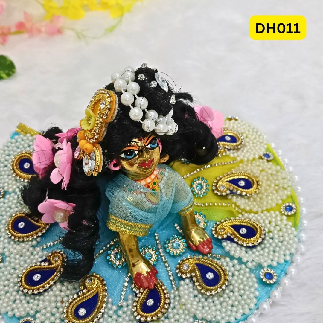 Designer Hair Wig for Laddu Gopal/Bal Radha Ji- DH011