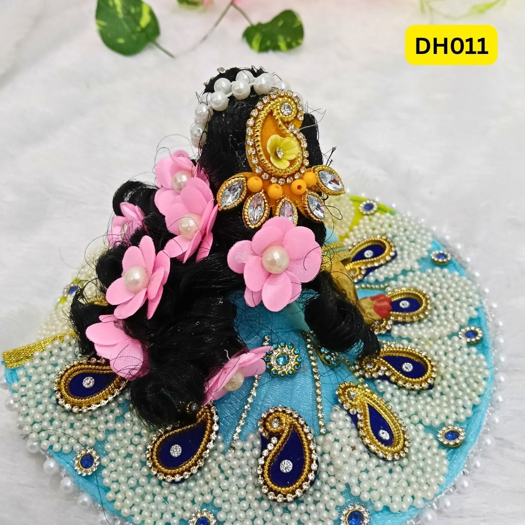 Designer Hair Wig for Laddu Gopal/Bal Radha Ji- DH011