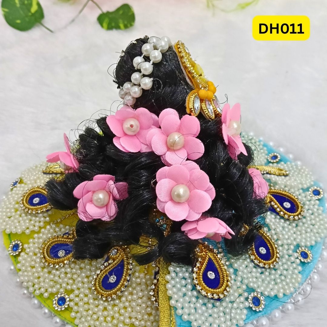 Designer Hair Wig for Laddu Gopal/Bal Radha Ji- DH011
