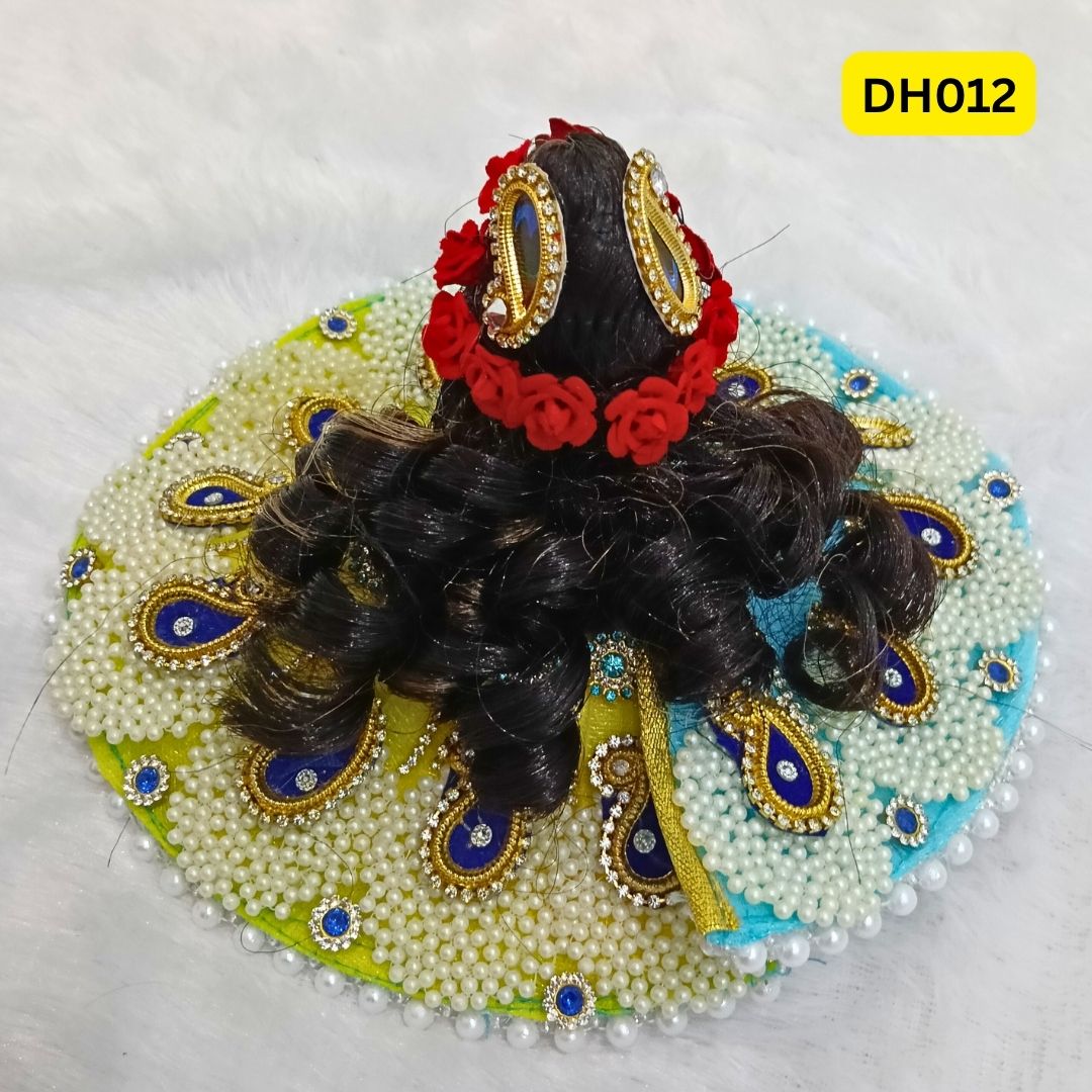 Designer Hair Wig for Laddu Gopal/Bal Radha Ji- DH012