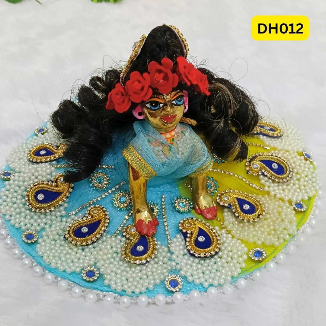 Designer Hair Wig for Laddu Gopal/Bal Radha Ji- DH012