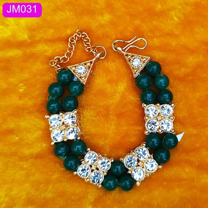 Laddu Gopal Necklace with Gold and Crystal Accents  ( 2 inch ) || JM031