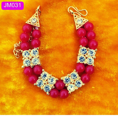 Laddu Gopal Necklace with Gold and Crystal Accents  ( 2 inch ) || JM031