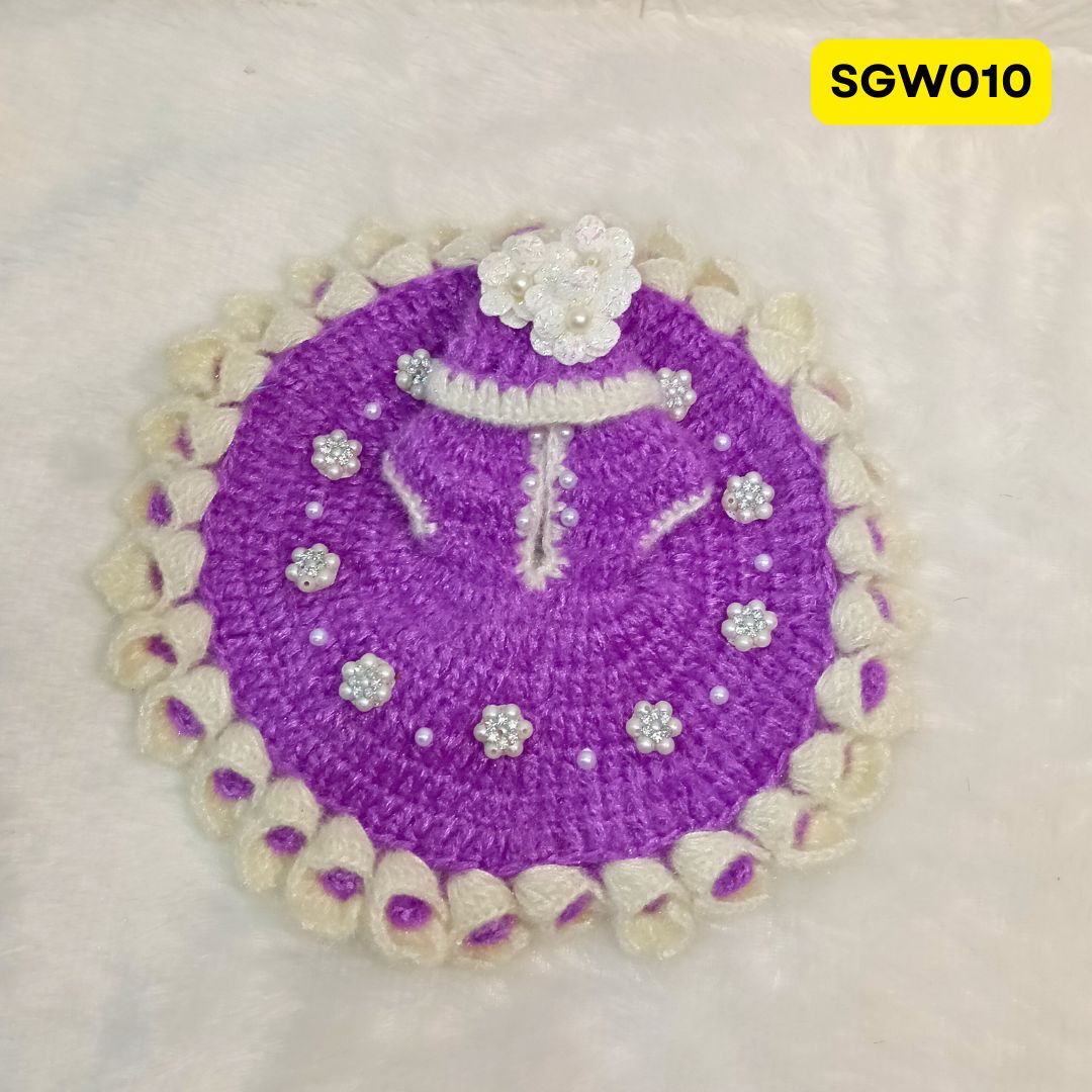 Premium Woolen Dress for Laddu Gopal Ji | SGW010 (size - 0,4, 5 )