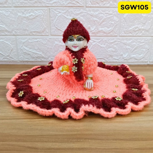 Premium Woolen Dress for Laddu Gopal Ji (size- 4, 5, 6 ) | SGW105