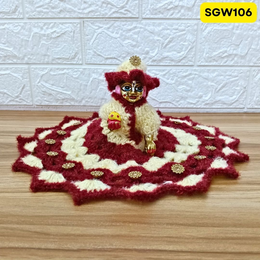 Premium Woolen Dress for Laddu Gopal Ji | Size- 5 | SGW106