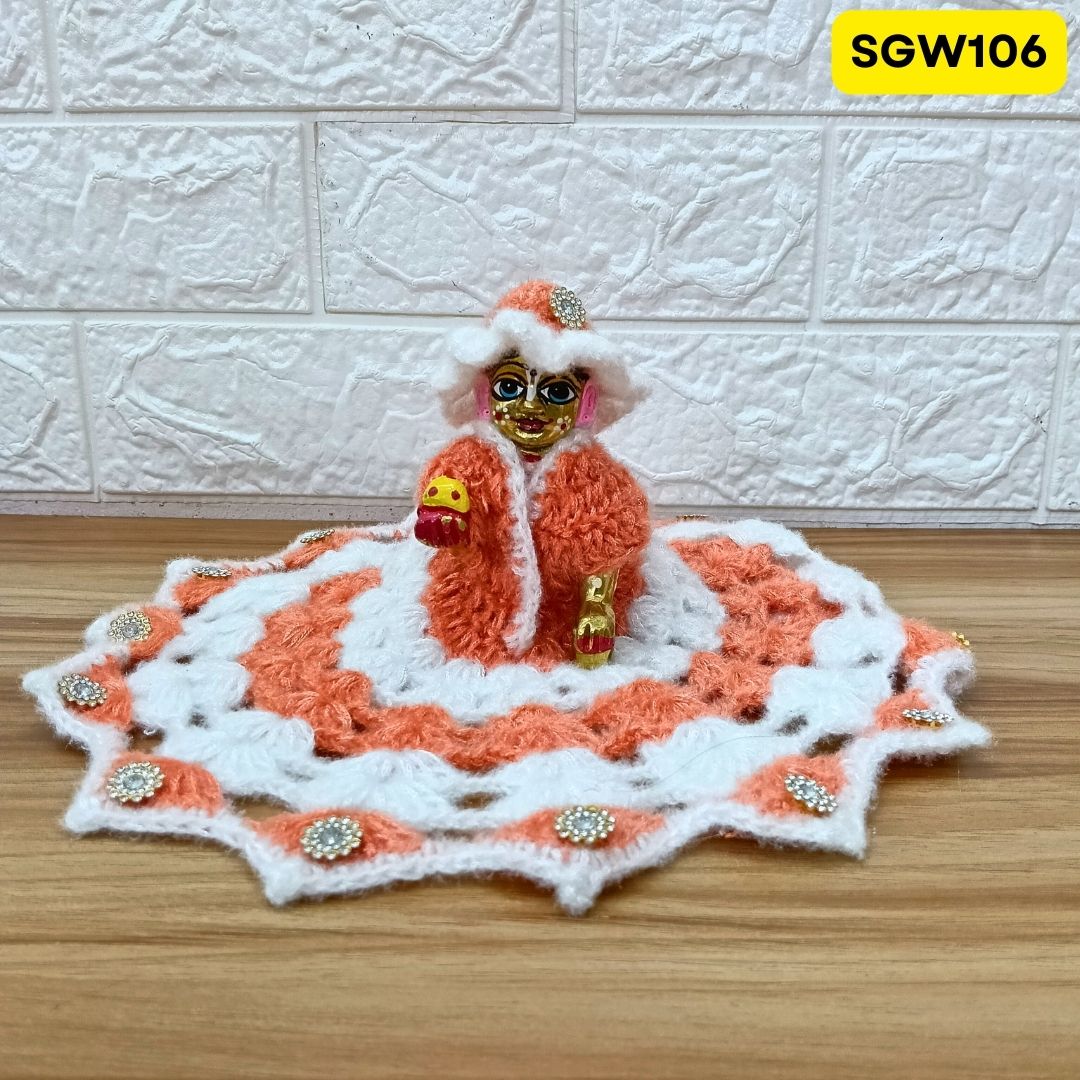Premium Woolen Dress for Laddu Gopal Ji | Size- 5 | SGW106