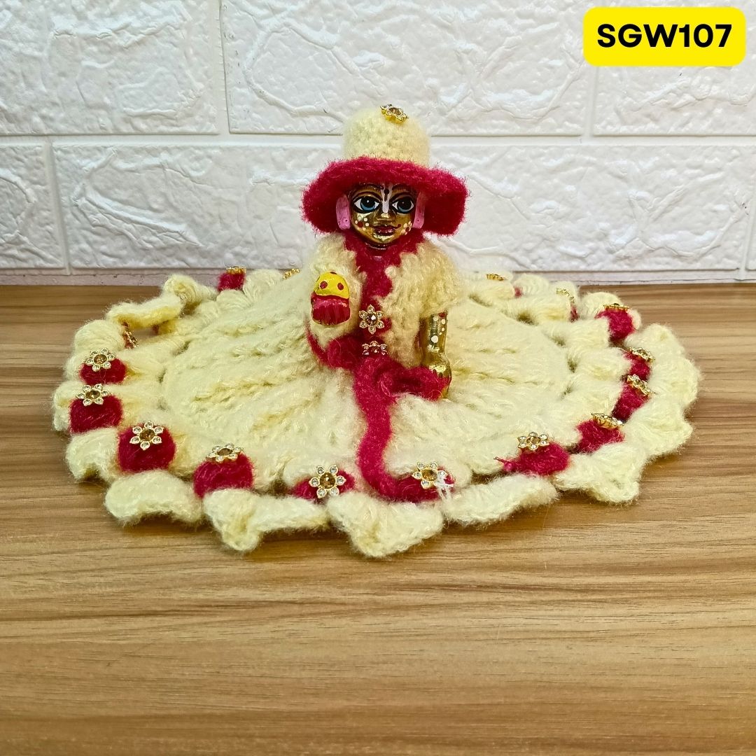 Premium Woolen Dress for Laddu Gopal Ji (size- 5 number ) | SGW107