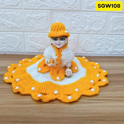 Premium Woolen Dress for Laddu Gopal Ji (size- 5 number ) | SGW108