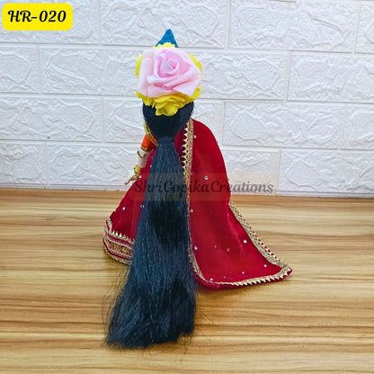 Designer Open Hair Wig for Radha  Rani Ji | Size- 8 Number | HR020