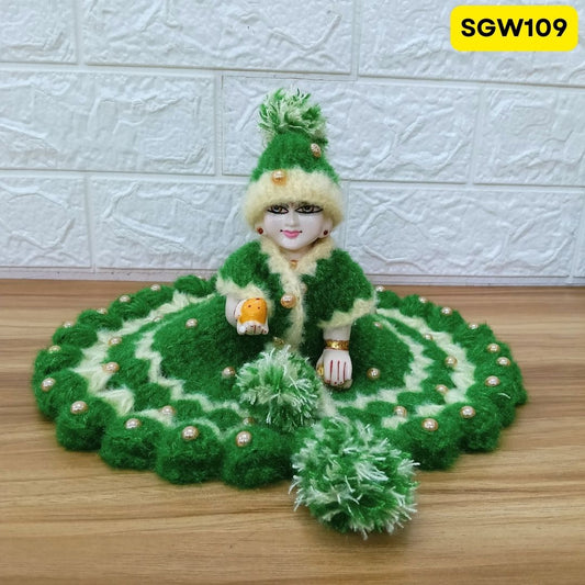 Premium Woolen Dress for Laddu Gopal Ji (size- 5 number ) | SGW109