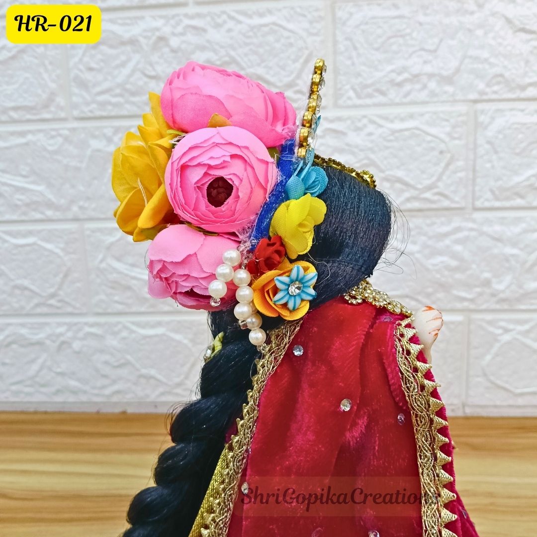 Designer Hair Wig Chhoti for Radha Rani Ji | Size- 10 Number | HR021