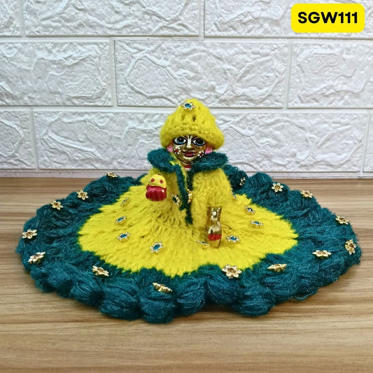 Premium Woolen Dress for Laddu Gopal Ji (size- 5 number ) | SGW111