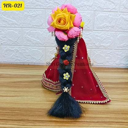 Designer Hair Wig Chhoti for Radha Rani Ji | Size- 10 Number | HR021