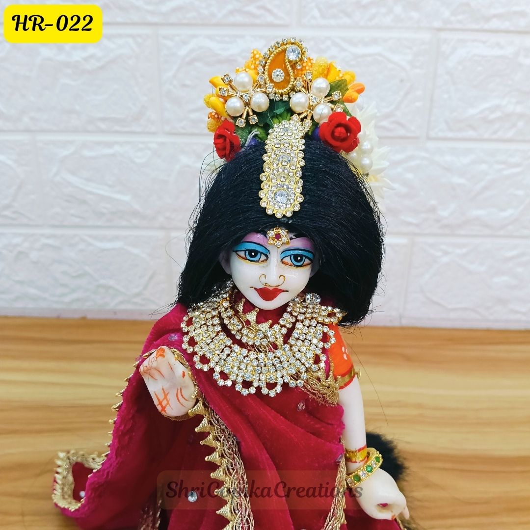 Designer Hair Wig Chhoti for Radha Rani Ji | Size- 10 Number | HR022