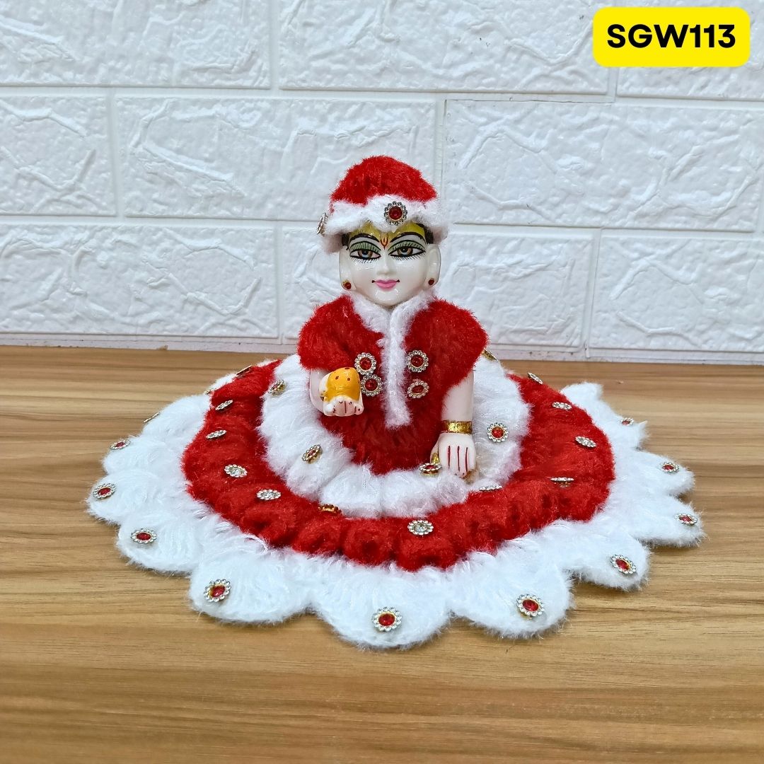 Premium Woolen Dress for Laddu Gopal Ji (size- 5 number ) | SGW113