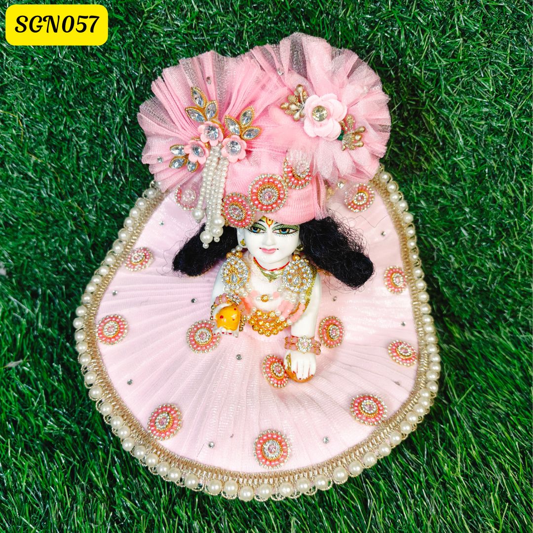Graceful Pink Laddu Gopal Poshak  | SGN057