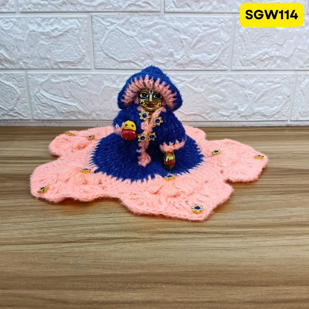 Premium Woolen Dress for Laddu Gopal Ji (size- 5 number ) | SGW114
