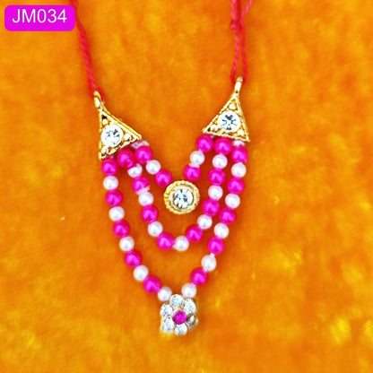 Beaded Fancy haar for  Laddu Gopal ( 2 inch ) || JM034