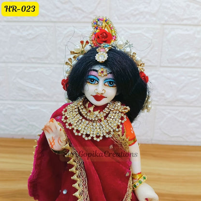 Designer Hair Wig Chhoti for Radha Rani Ji | Size- 10 Number | HR023