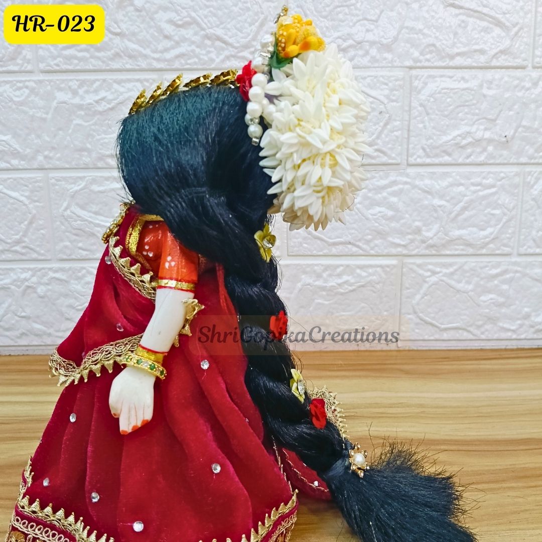 Designer Hair Wig Chhoti for Radha Rani Ji | Size- 10 Number | HR023