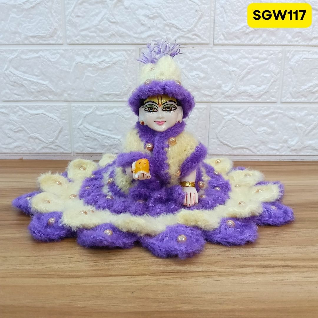Premium Woolen Dress for Laddu Gopal Ji (size- 5 number ) | SGW117