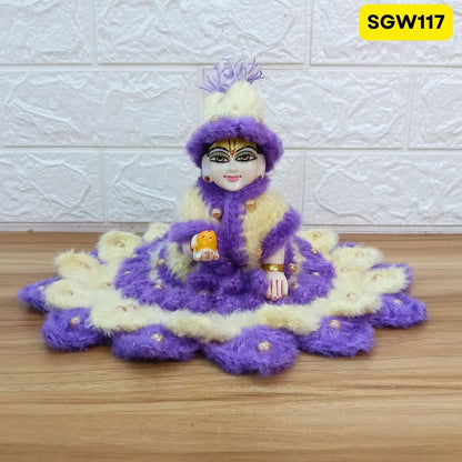 Premium Woolen Dress for Laddu Gopal Ji (size- 5 number ) | SGW117