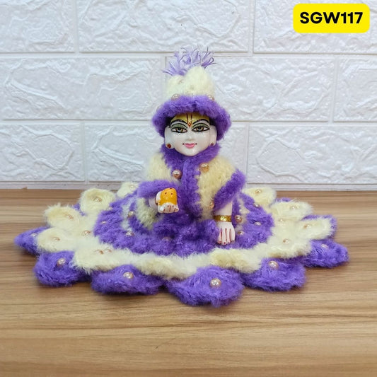 Premium Woolen Dress for Laddu Gopal Ji (size- 5 number ) | SGW117