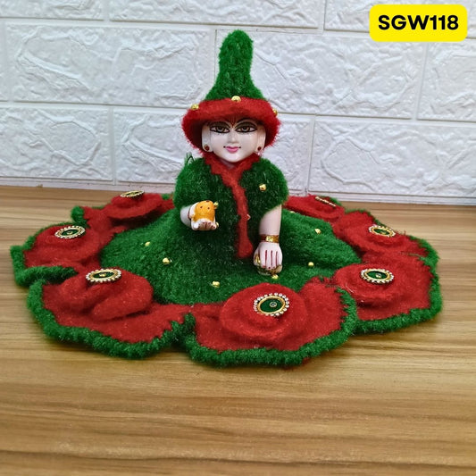 Premium Woolen Dress for Laddu Gopal Ji (size- 6 number ) | SGW118