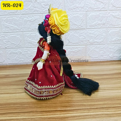Designer Hair Wig Chhoti for Radha Rani Ji | Size- 10 Number | HR024