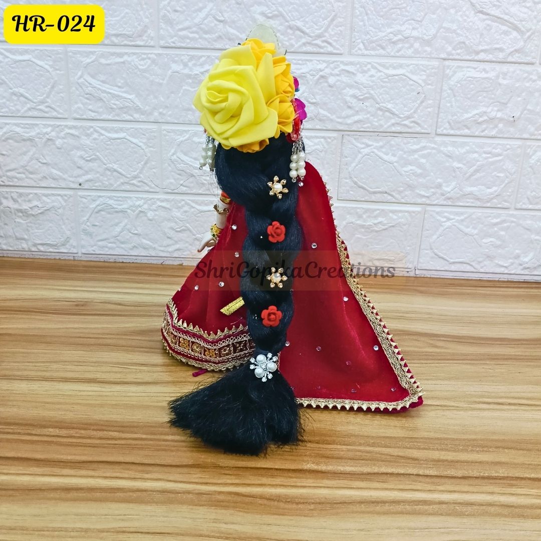 Designer Hair Wig Chhoti for Radha Rani Ji | Size- 10 Number | HR024