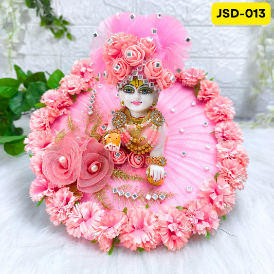 Janmashtami Special Laddu Gopal Designer Poshak in pink Color with Matching Pagdi | JSD013