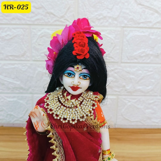 Designer Hair Wig Chhoti for Radha Rani Ji  | Size- 10 Number | HR025