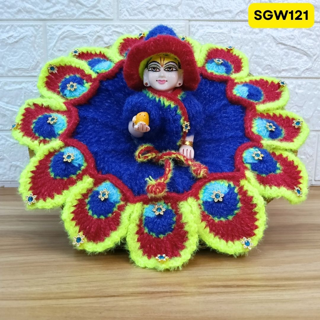 Premium Woolen Dress for Laddu Gopal Ji (size- 6 number ) | SGW121