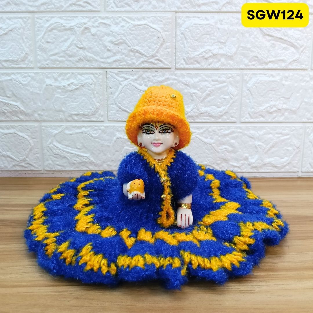 Premium Woolen Dress for Laddu Gopal Ji (size- 5 number ) | SGW124