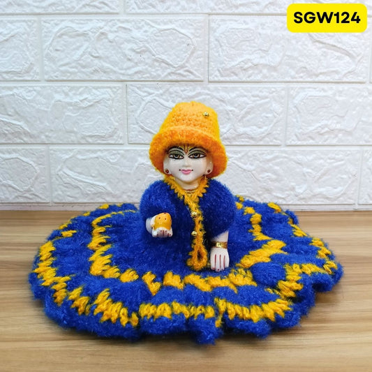 Premium Woolen Dress for Laddu Gopal Ji (size- 5 number ) | SGW124