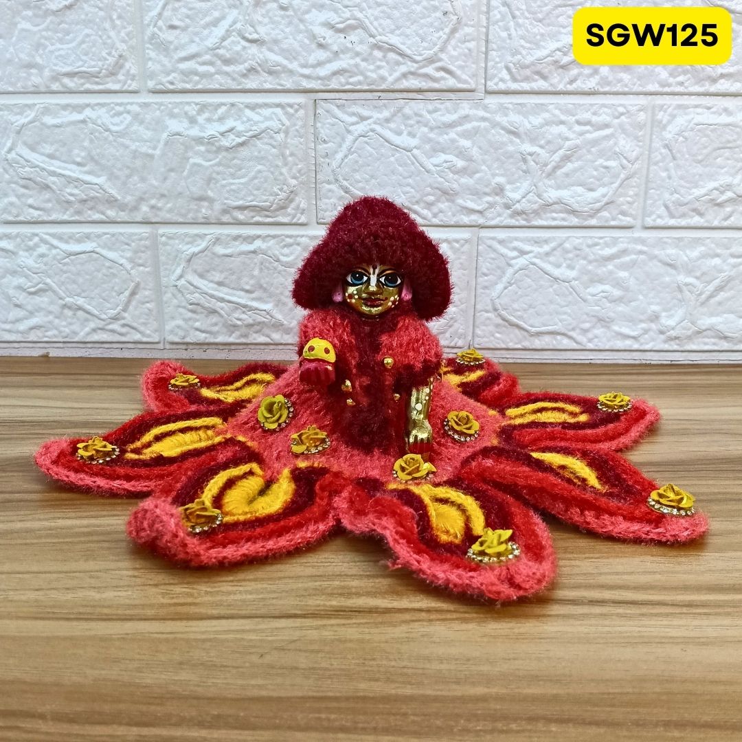 Premium Woolen Dress for Laddu Gopal Ji (size- 5 number ) | SGW125