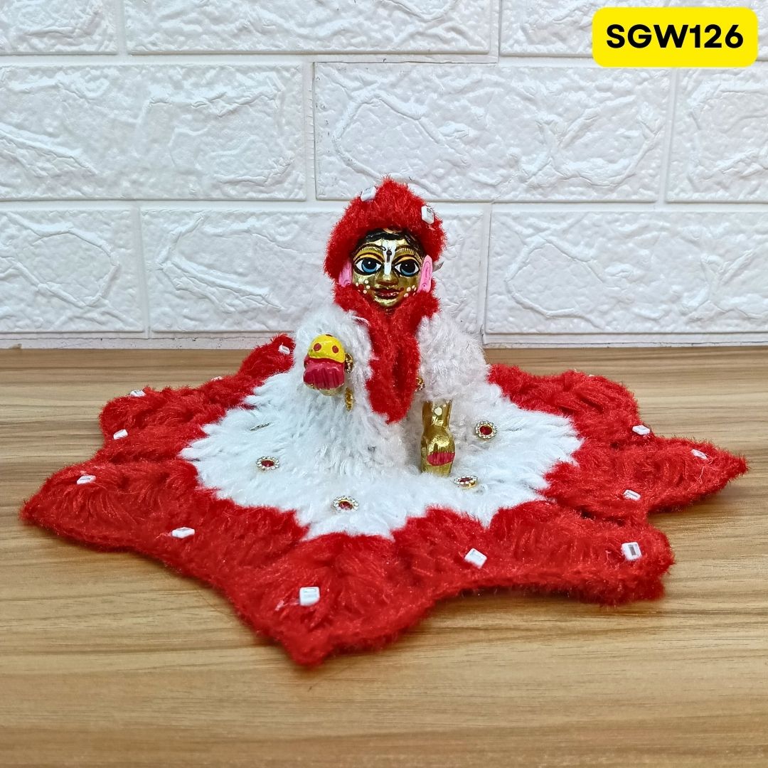 Premium Woolen Dress for Laddu Gopal Ji (size- 5 number ) | SGW126
