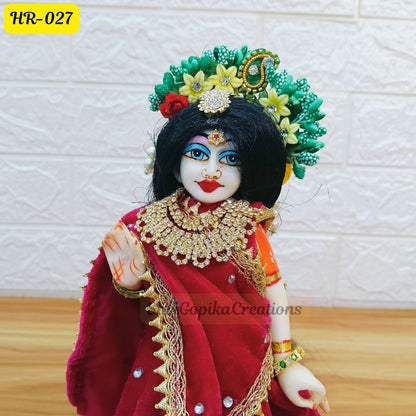 Designer Open Hair Wig for Radha  Rani Ji | Size- 12 Number | HR027