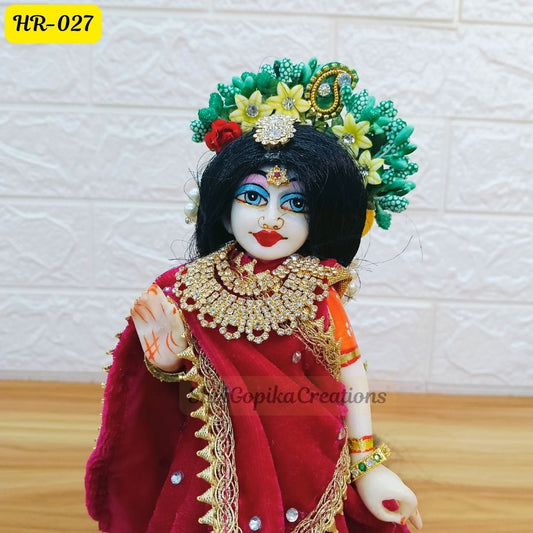 Designer Open Hair Wig for Radha  Rani Ji | Size- 12 Number | HR027