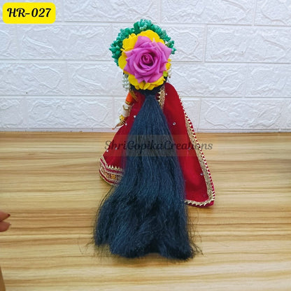 Designer Open Hair Wig for Radha  Rani Ji | Size- 12 Number | HR027