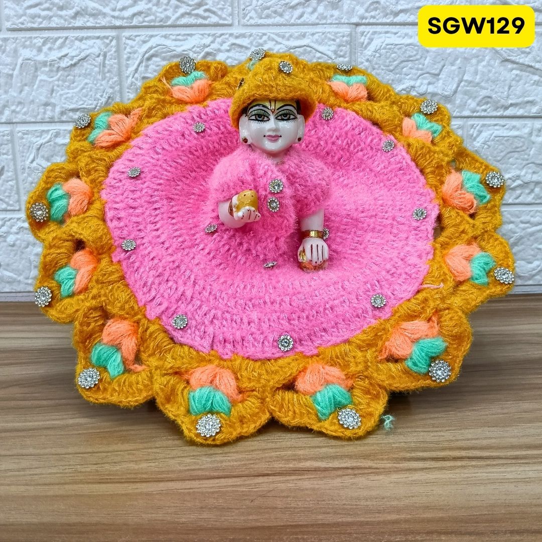 Premium Woolen Dress for Laddu Gopal Ji (size- 5 number ) | SGW129